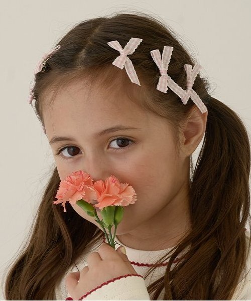 チェックリボンちびヘアクリップ6Pセット : ZOZOTOWN Yahoo!店 - 通販