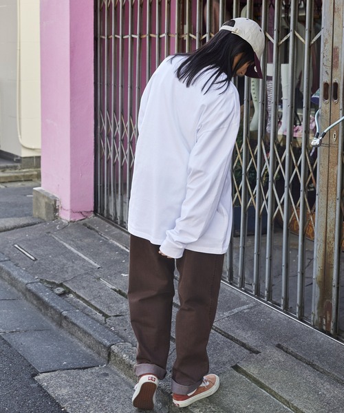「MONO-MART」 長袖Tシャツ L ホワイト メンズ