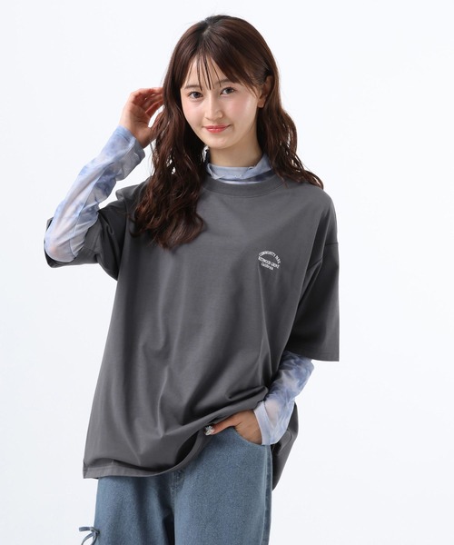 GLOBAL WORK（グローバルワーク） tシャツ 2SETシア−長袖＊半袖T/AND