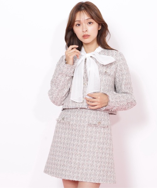 【未使用】Sov. / ファンシーツイードニットスカート 36 JILL by JILL STUART（ジルバイジルスチュアート） スカート