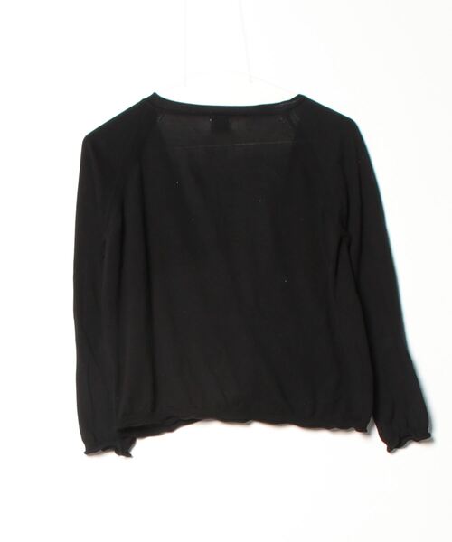 「tumugu」 ニットカーディガン FREE ブラック レディース_画像2