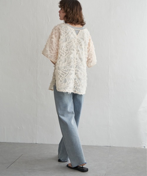 「notch.」 半袖ブラウス M ブラック レディース_画像2