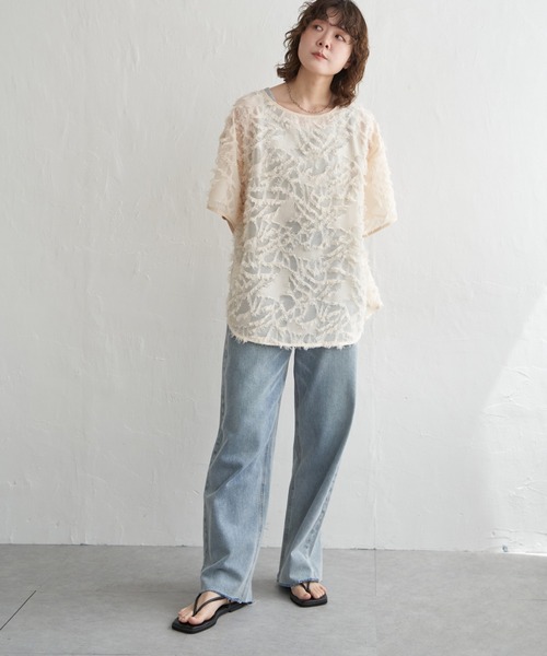 「notch.」 半袖ブラウス M ブラック レディース_画像4