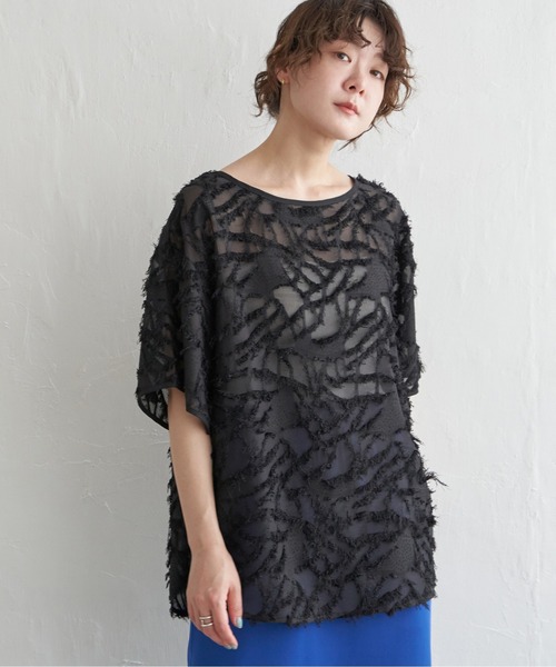 「notch.」 半袖ブラウス M ブラック レディース_画像5