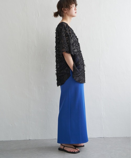 「notch.」 半袖ブラウス M ブラック レディース_画像9