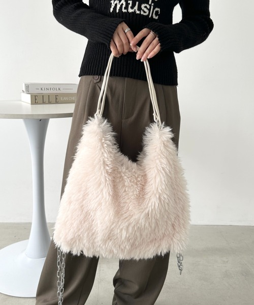 CLEA ショルダーバッグ バッグ 2wayプードルファーバッグ レディース