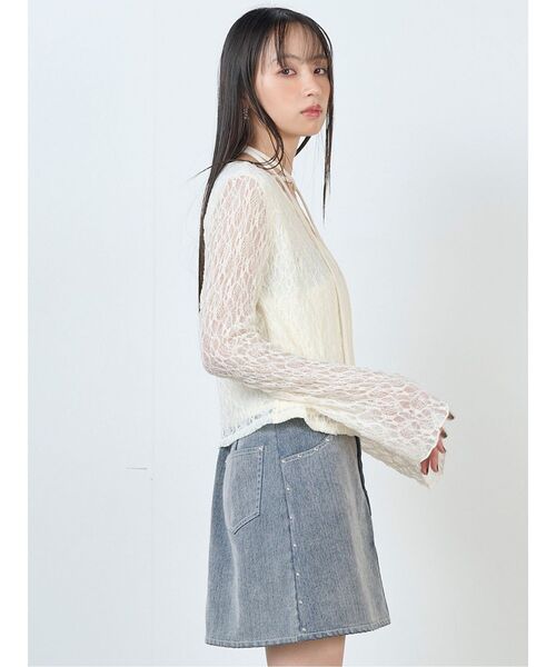 MURUA（ムルーア） tシャツ カシュクールレーストップス レディース