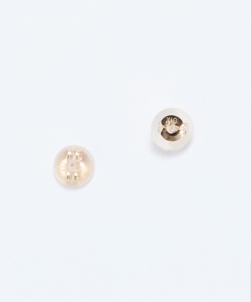 JUPITER ピアス 「K10」スクエアカットエメラルドスタッドピアス