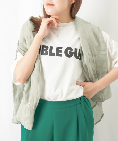 「LUCA/LADY LUCK LUCA」 半袖Tシャツ FREE オフホワイト レディース_画像2