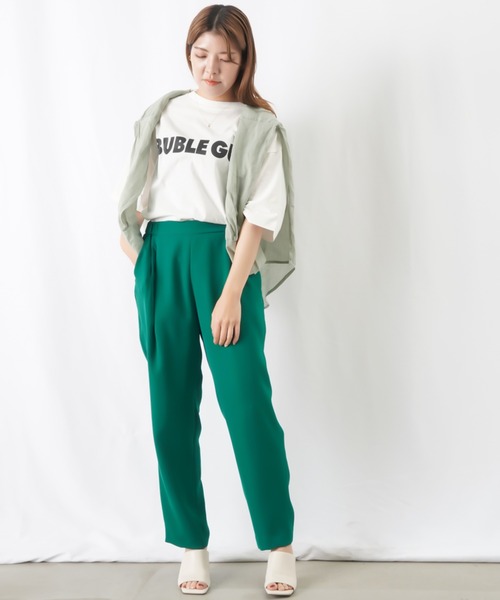 「LUCA/LADY LUCK LUCA」 半袖Tシャツ FREE オフホワイト レディース_画像5