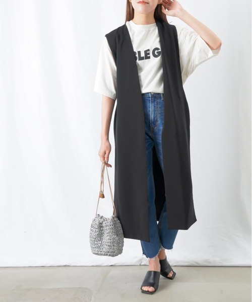 「LUCA/LADY LUCK LUCA」 半袖Tシャツ FREE オフホワイト レディース_画像7