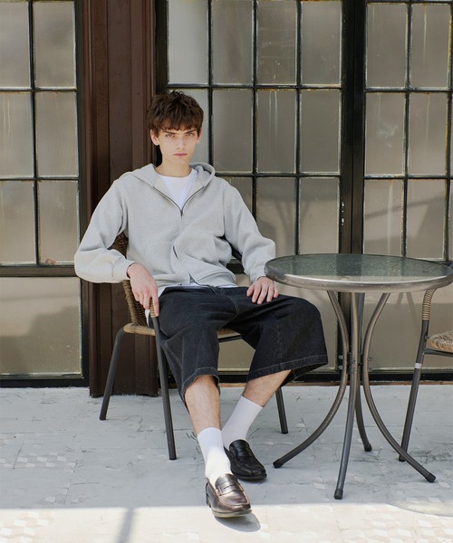 Regen Glanz パーカー heavyweight cropped zip hoodie/ヘビーウェイト