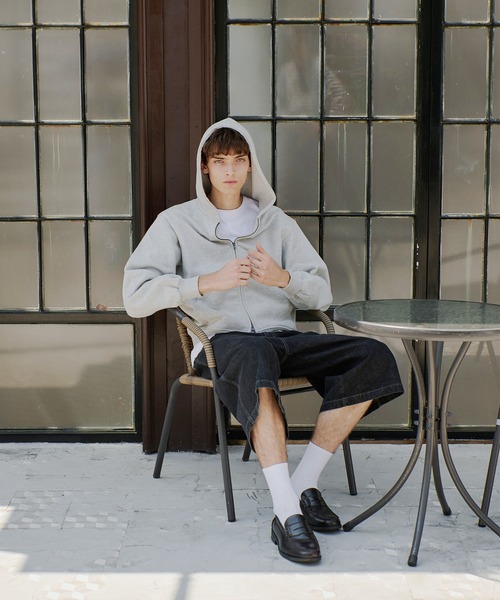 Regen Glanz パーカー heavyweight cropped zip hoodie/ヘビーウェイト