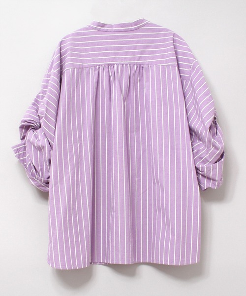 「RNA-N」 半袖ブラウス MEDIUM パープル系その他 レディース_画像8