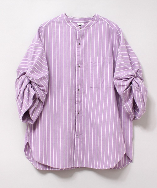 「RNA-N」 半袖ブラウス MEDIUM パープル系その他 レディース_画像9