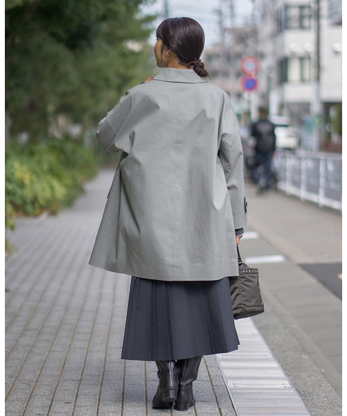 美品 マッキントッシュ ステンカラーコート 中綿ライナー トロッター グレー L IENA（イエナ） ステンカラーコート コート MACKINTOSH