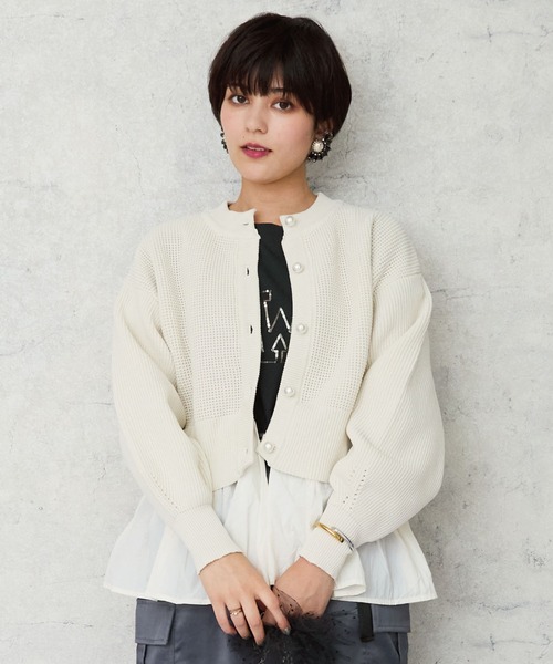 JETSET SOLO PLUS（ジェットセットソロプラス） カーディガン 「FONT