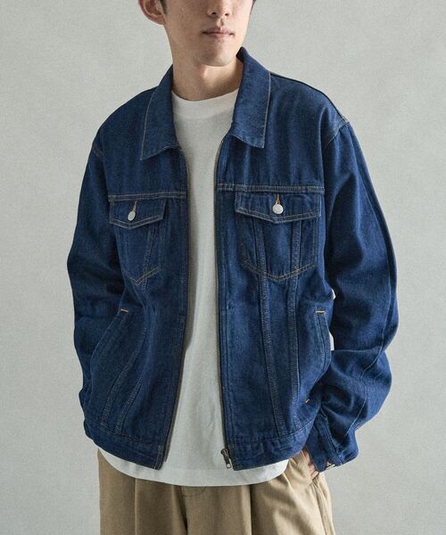 極美品✨24SS　ウィンダンシー　デニムジャケット　フルジップ　Gジャン　M　青 CRAFT STANDARD BOUTIQUE（クラフトスタンダードブティック） デニム