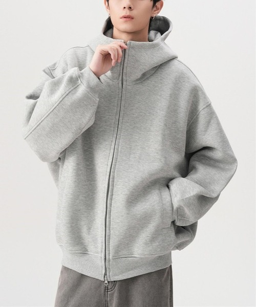 BLANC FICELLE パーカー ダブルZIP パーカー メンズ : ZOZOTOWN Yahoo
