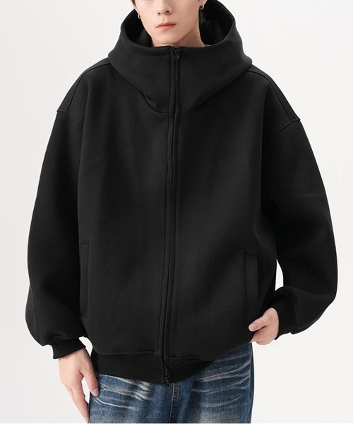 BLANC FICELLE パーカー ダブルZIP パーカー メンズ : ZOZOTOWN Yahoo