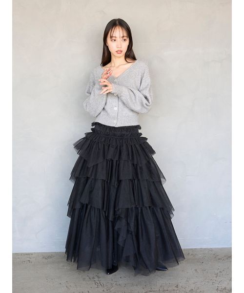 SNIDEL（スナイデル） カーディガン フォックスビジューカーディガン