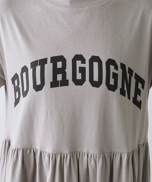 「PUAL CE CIN」 「Du noir」半袖ワンピース FREE チャコール レディース_画像7