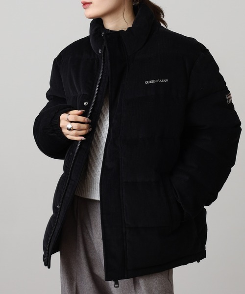 ダウンジャケット ダウン GUESS JEANS スタンドネック パファー