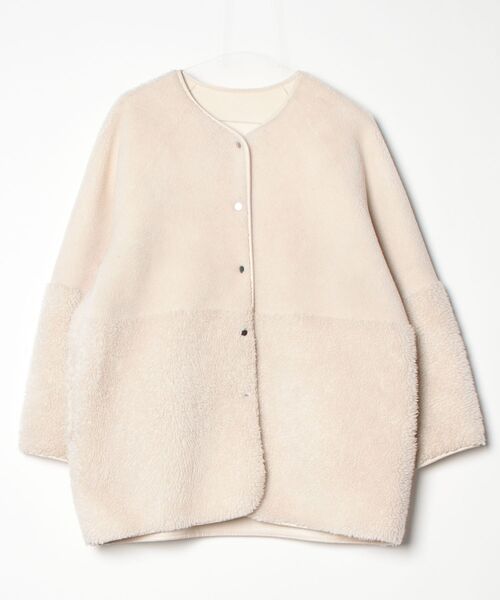 BEAUTY＆YOUTH UNITED ARROWS ノーカラージャケット - ベージュ