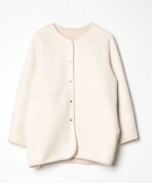 BEAUTY＆YOUTH UNITED ARROWS ノーカラージャケット - ベージュ