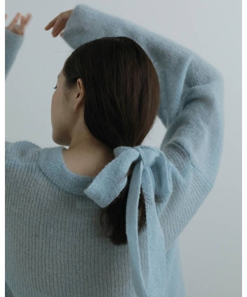 anuke アンヌーク Mohair Ribbontie Knit Mohair Ribbontie Knit（ニット/セーター）｜anuke（アンヌーク）の