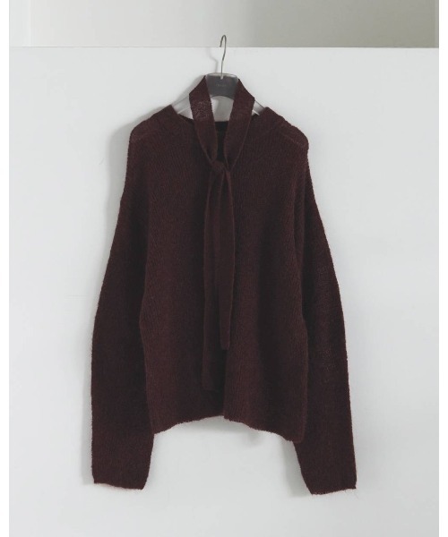 anuke アンヌーク Mohair Ribbontie Knit anuke（アンヌーク） ニット セーター Mohair Ribbontie Knit