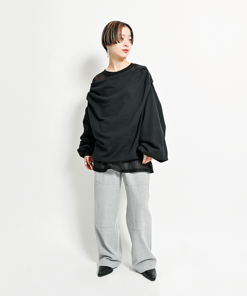 「CITYSHOP」 長袖ブラウス FREE ホワイト レディース_画像3