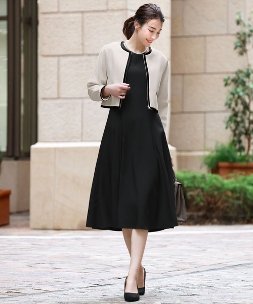 「Flolia」 ジャケット 2L ベージュ レディース_画像3