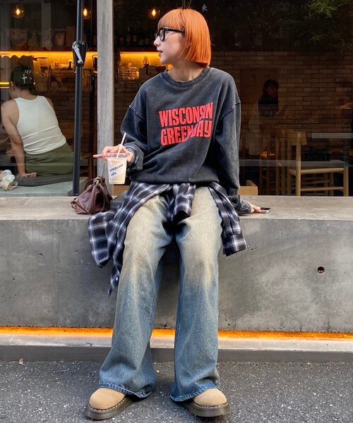 「CIAOPANIC TYPY」 スウェットカットソー MEDIUM ブラック レディース_画像7