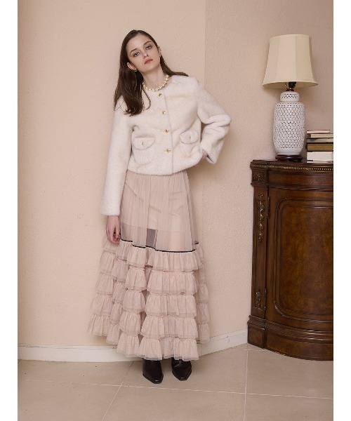 EIMY ISTOIRE（エイミーイストワール） スカート チュールティアード