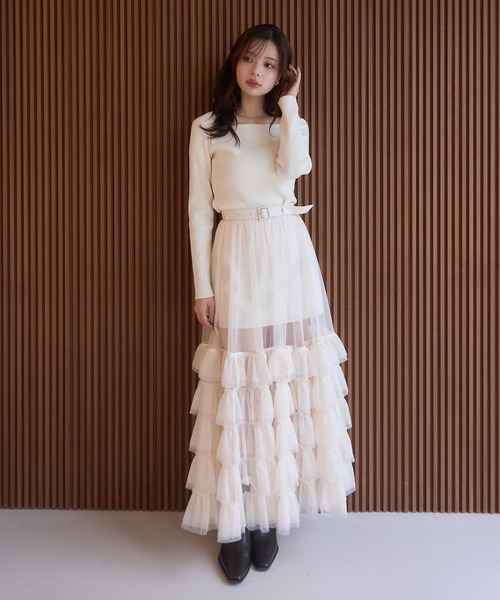 EIMY ISTOIRE（エイミーイストワール） スカート チュールティアード