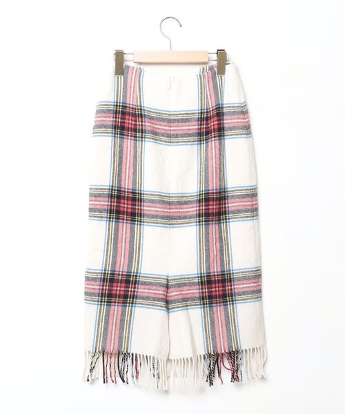 「PHEENY」 チェック柄スカート 1 ベージュ レディース_画像2