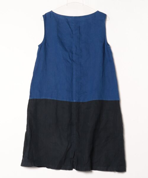 「fog linen work」 ノースリーブワンピース - ブルー レディース_画像2