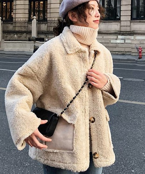 「Girly Doll」 ブルゾン L ベージュ レディース_画像4