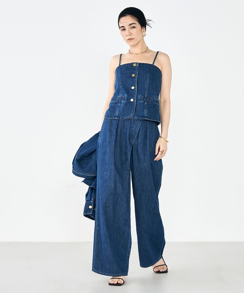 Rie Miller（リエミラー） キャミソール 「RM denim」2WAYデニム
