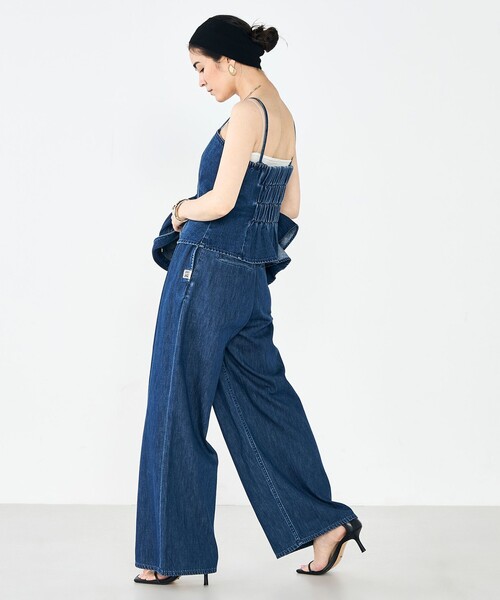 Rie Miller（リエミラー） キャミソール 「RM denim」2WAYデニム
