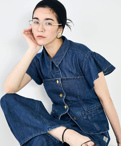 Rie Miller（リエミラー） キャミソール 「RM denim」2WAYデニム