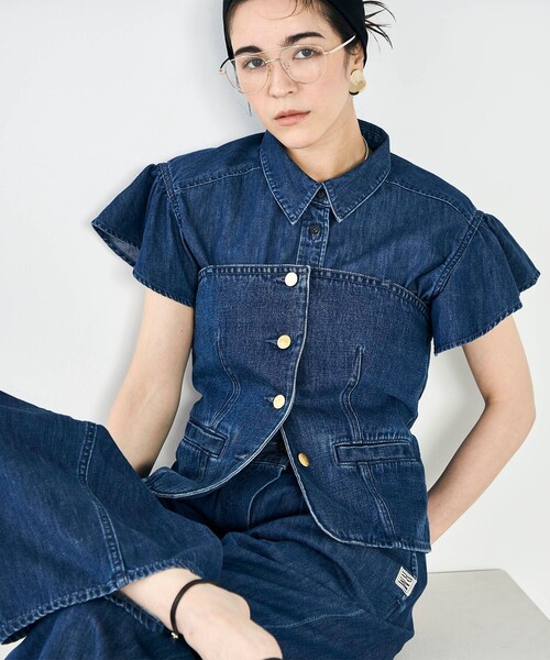 Rie Miller（リエミラー） キャミソール 「RM denim」2WAYデニム