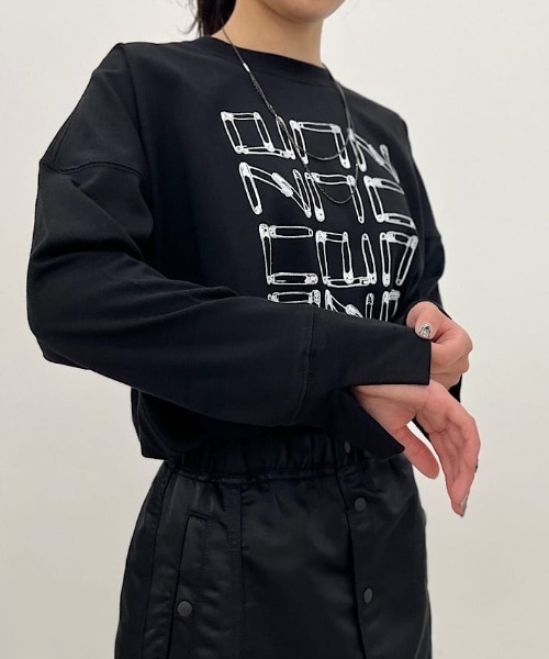 「ZUCCa」 長袖カットソー M size ブラック レディース_画像8