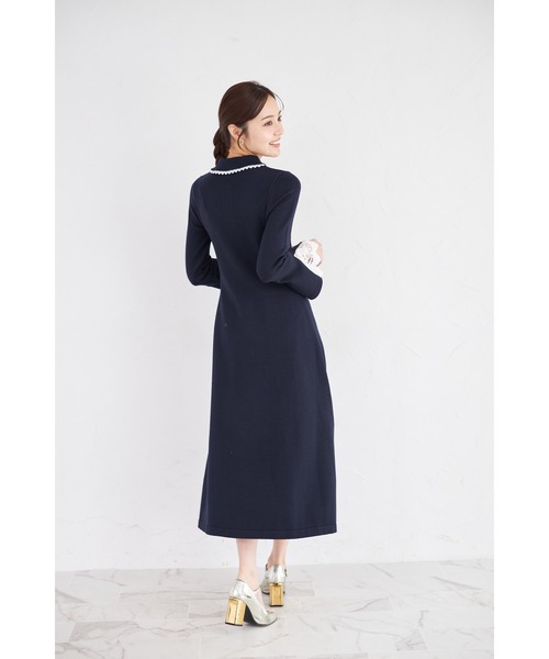 tocco closet（トッコ クローゼット） ワンピース レース付きポロ