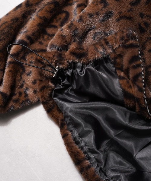 GLARE（グレア） ブルゾン アウター 「GLARE」レオパード クロップド
