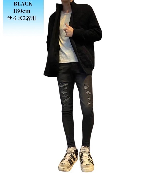 Cook jeans（クックジーンズ） コート ジャケット ワッフルニット