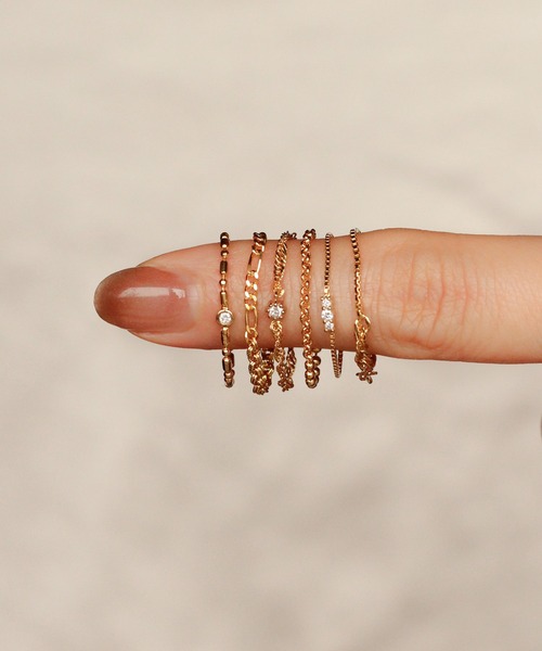 「NOIR DE POUPEE」 リング #11 ゴールド レディース_画像7