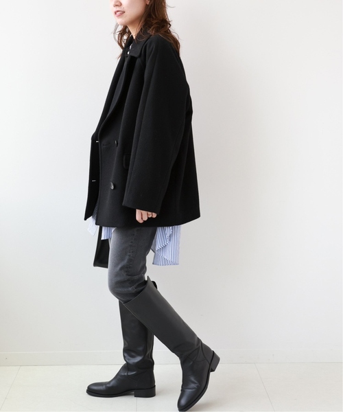 「JOURNAL STANDARD relume」 ピーコート 36 ブラック レディース_画像3