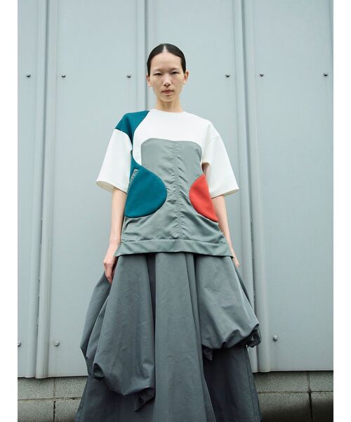 UN3D.（アンスリード） パンツ ASYMME LAYERED BALLOON PT / アシメ